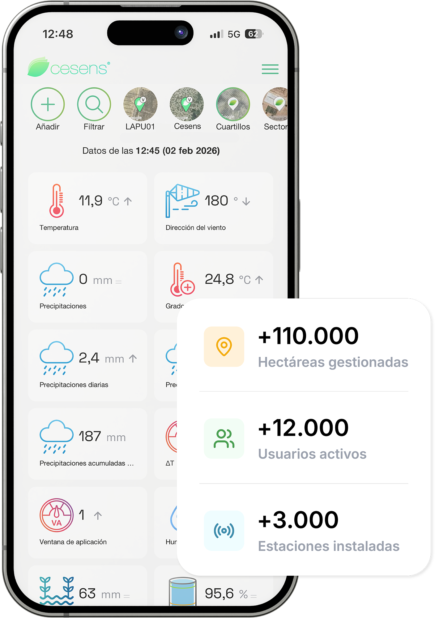 moviles app tiempo real home cesens