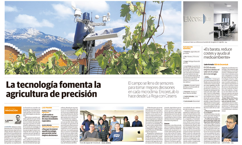 La tecnología fomenta la agricultura de precisión